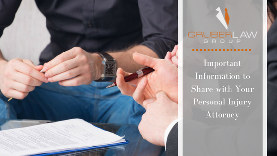 Important Information to Share with Your Personal Injury Attorney